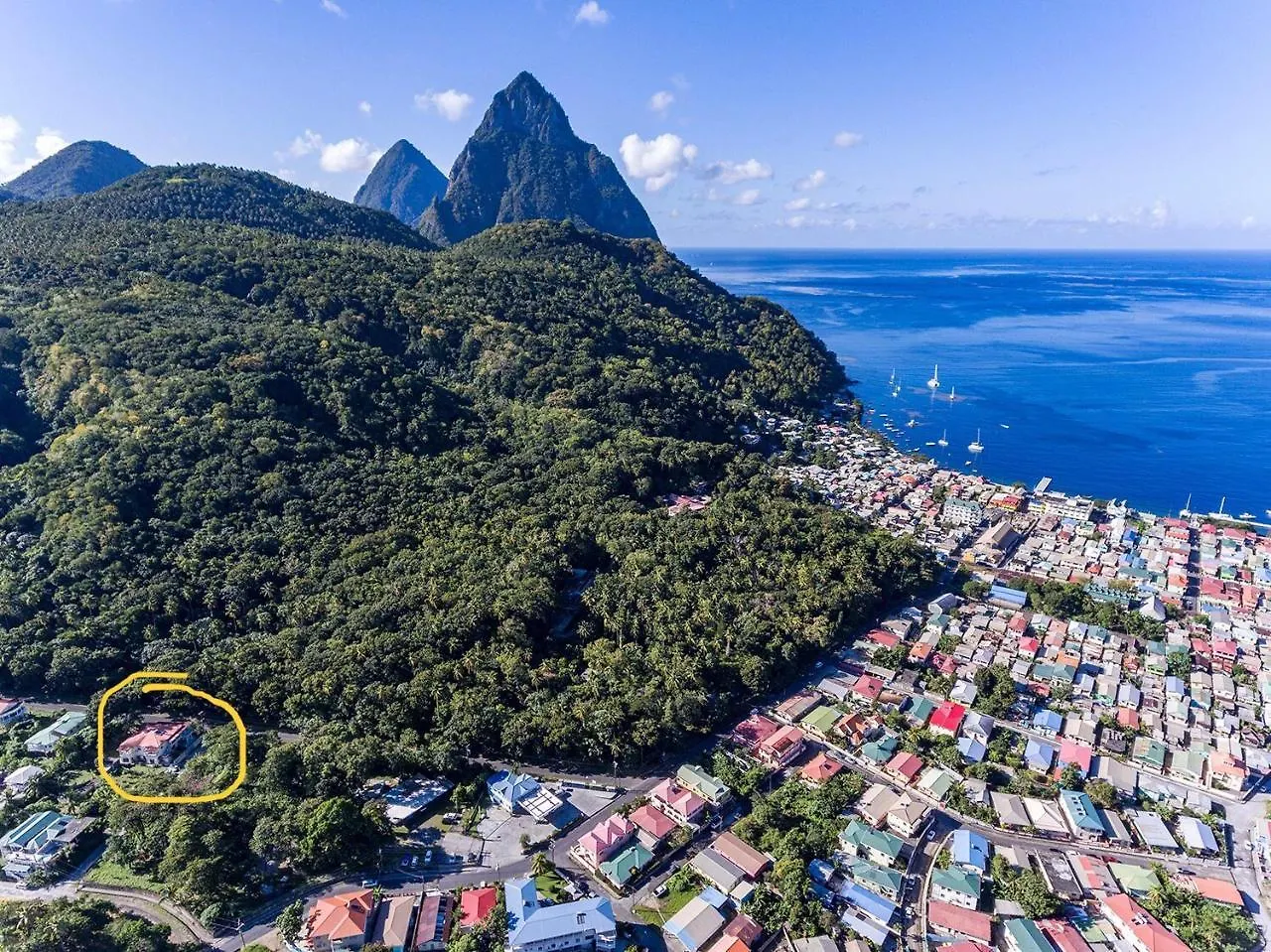 Diamondview Lägenhet Soufrière Saint Lucia